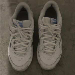 Nike White and Blue Athletic Shoes